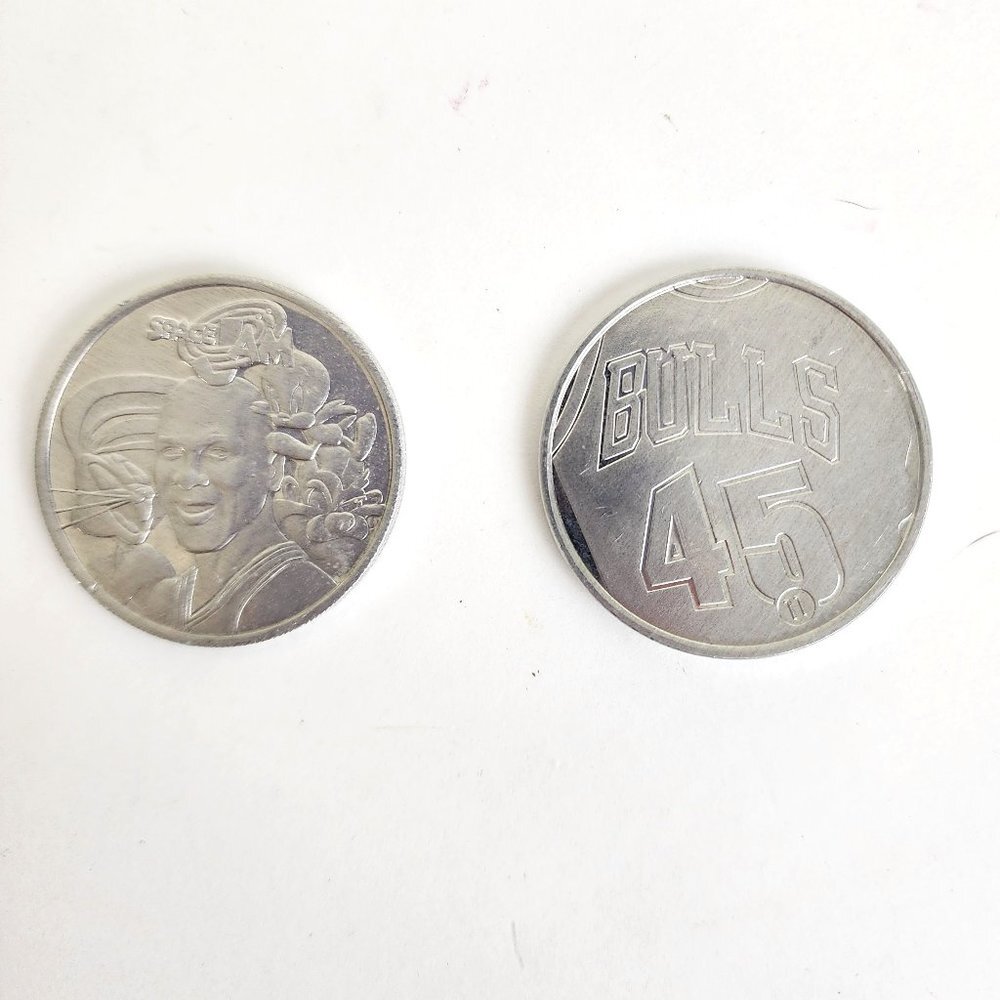 Upper Deck 1995 Michael Jordan Pog/Cap Slammer #11 Space Jam Tune Squad 78 77